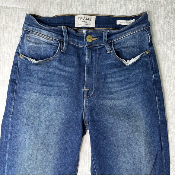 frame le high straight-leg jeans - Picture 4 of 8